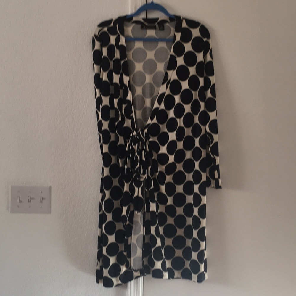 INC 100% Silk Wrap-Dress